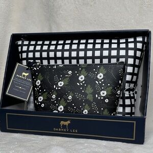 Dabney Lee Gift Set 2 Piece Saffiano Pouch Set w Removable Wristlet NWT Quality